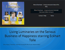 Tablet Screenshot of livingluminaries.com